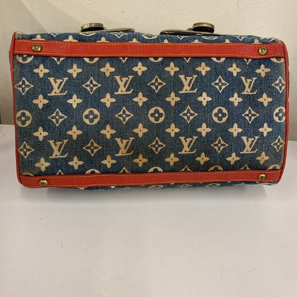 Louis Vuitton vintage denim bag with chain handles - Picture 2 of 14